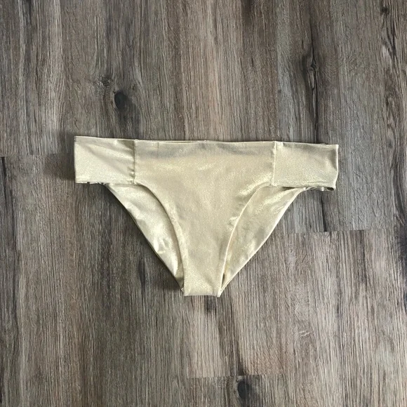 NEW Luli Fama Cosita Buena Gold Rush Bikini Bottoms - Picture 9 of 16